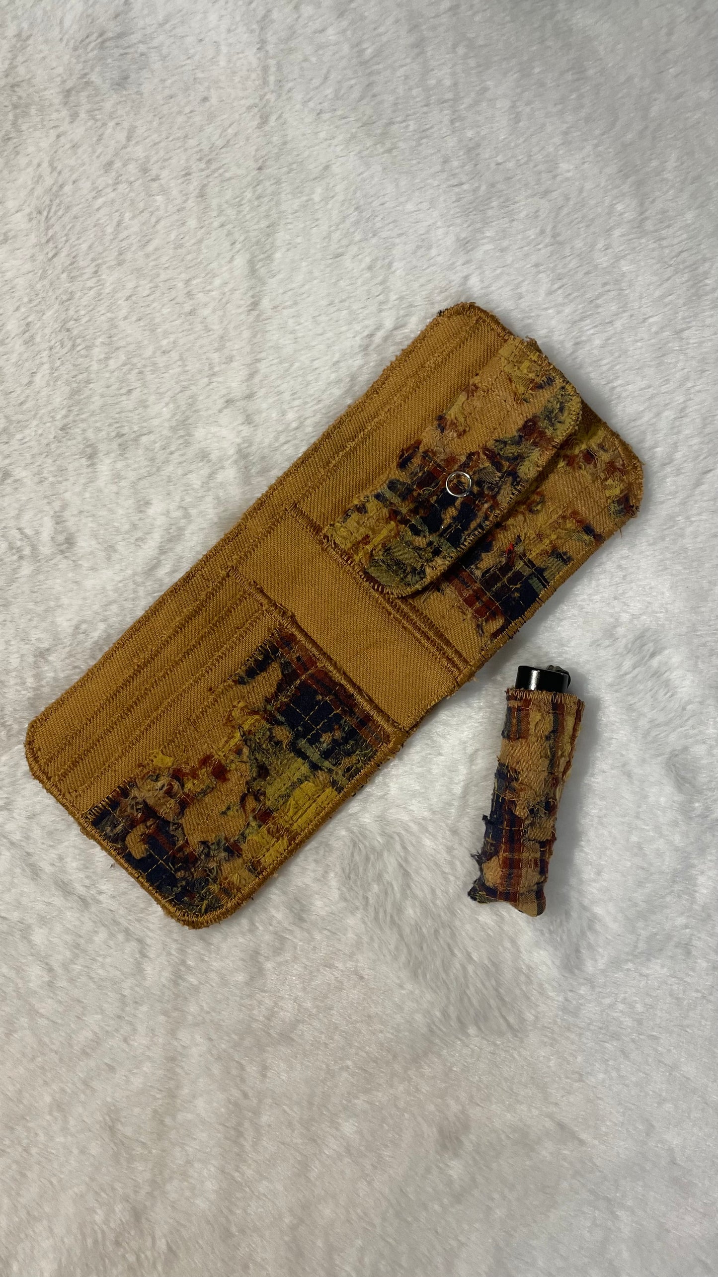 Yellow flannel wallet