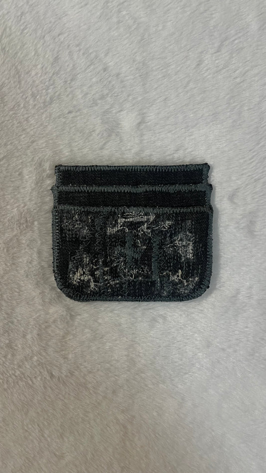 Sliver denim cardholder