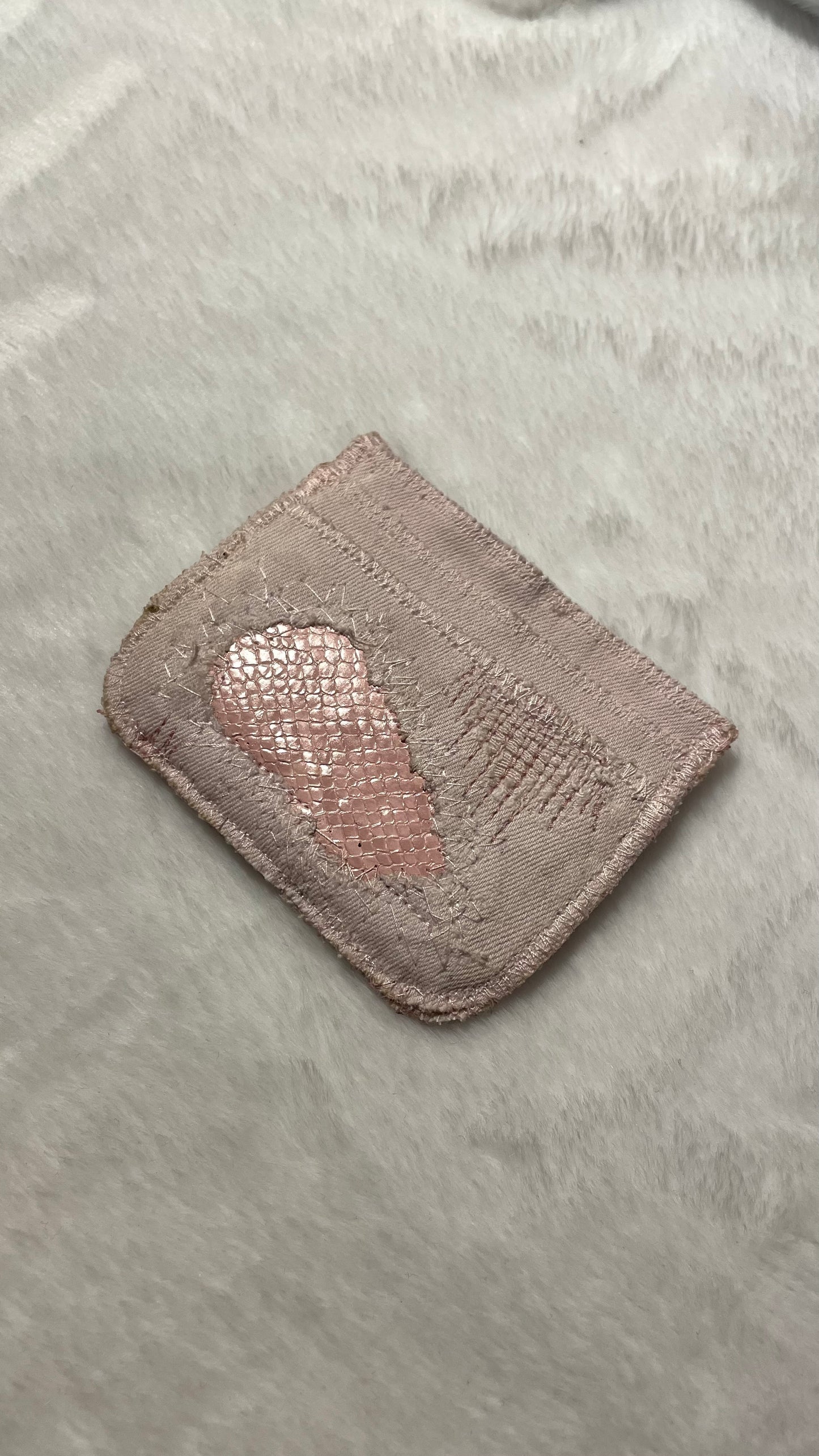 Pink hybrid cardholder