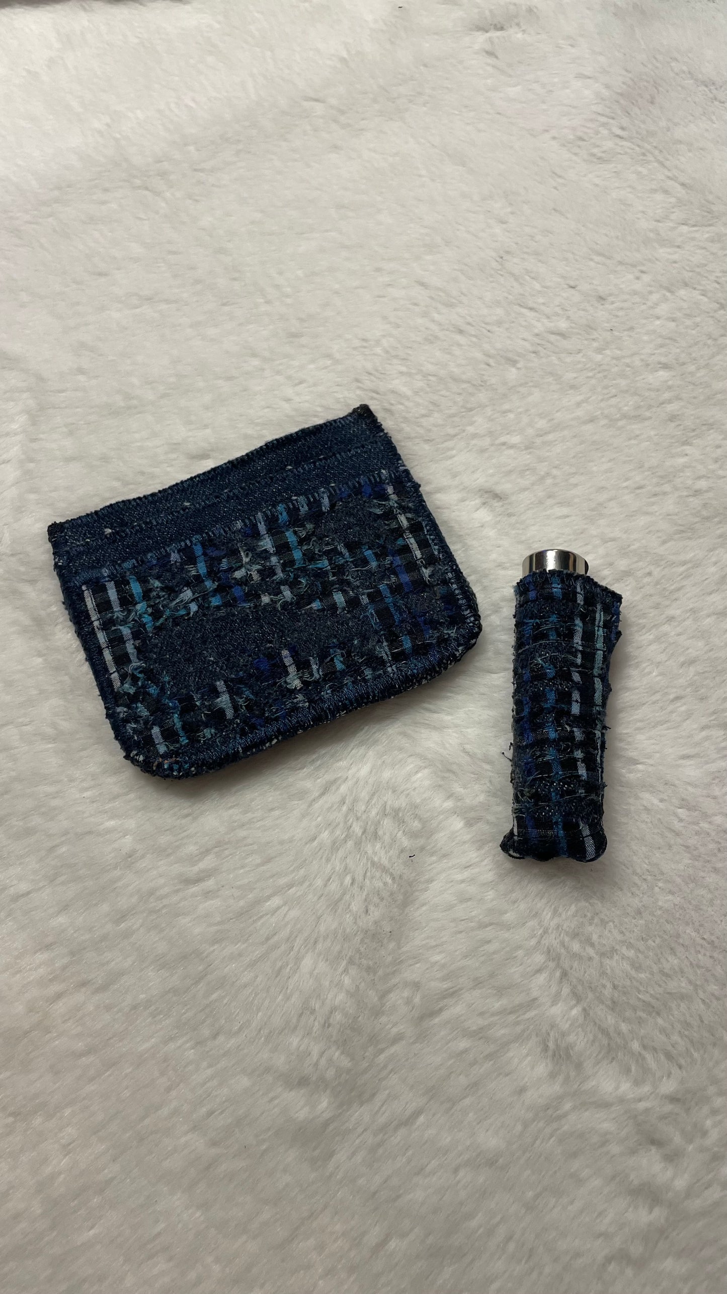 Blue lighter sleeve