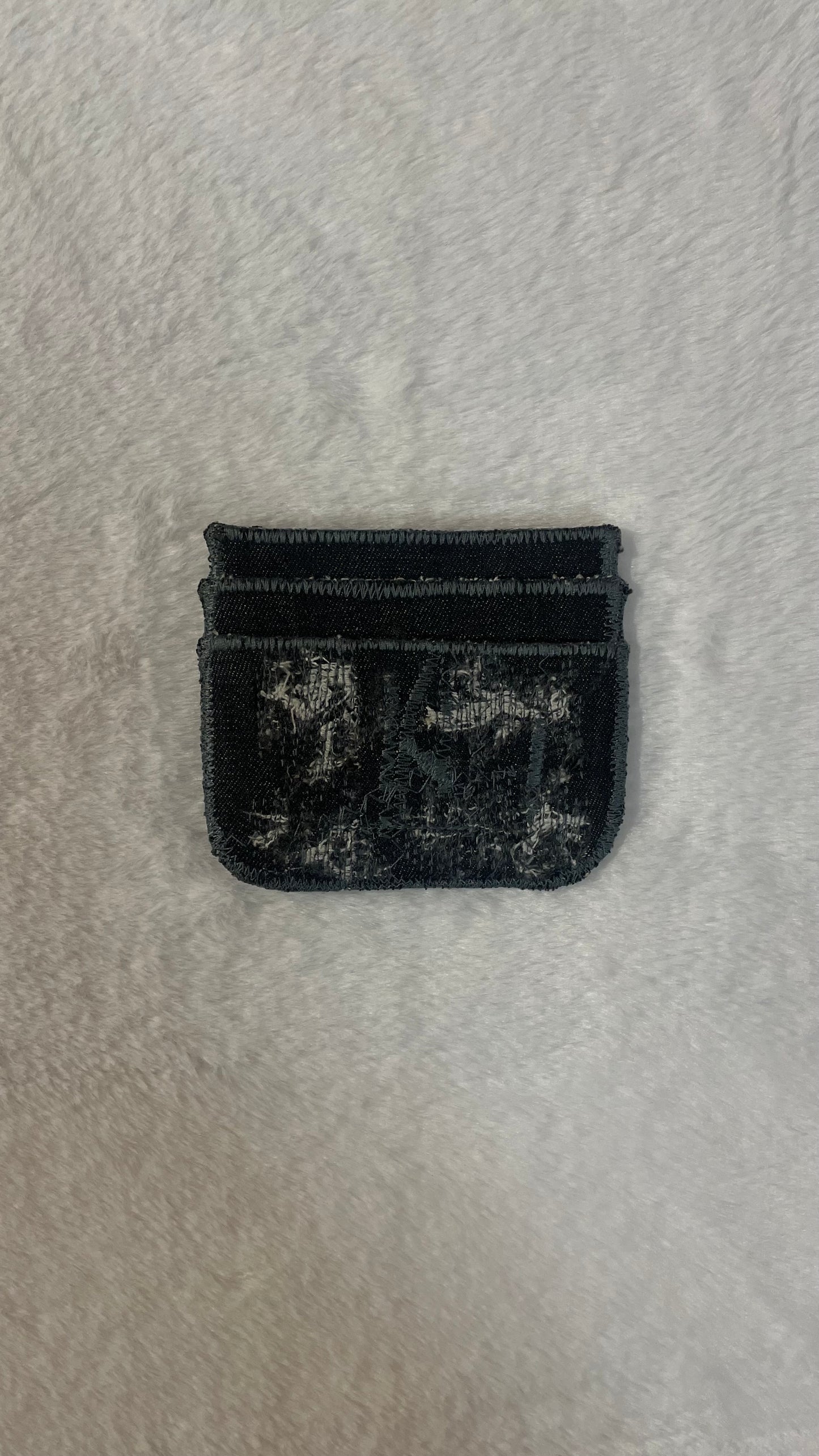 Sliver denim cardholder