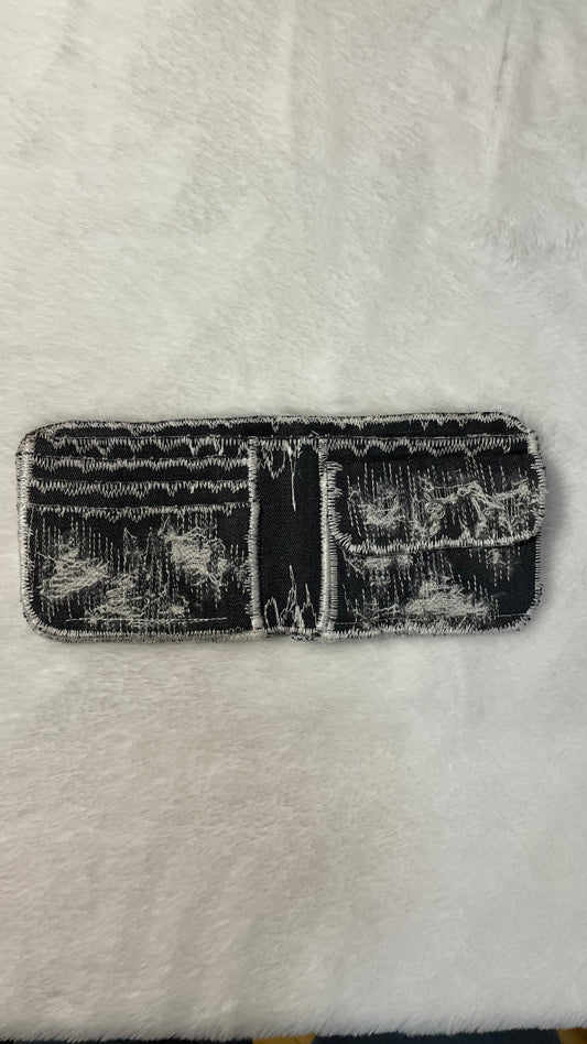 Navy denim wallet