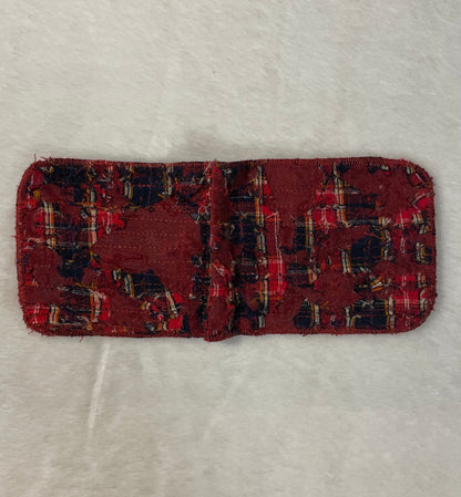 Red flannel wallet