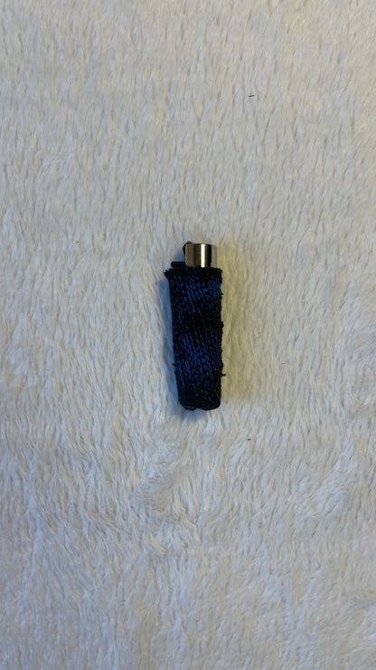 Blue stitches denim lighter sleeve