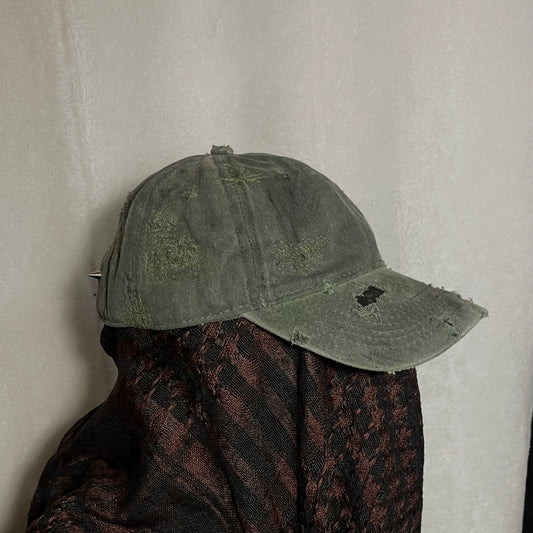 Green denim hat