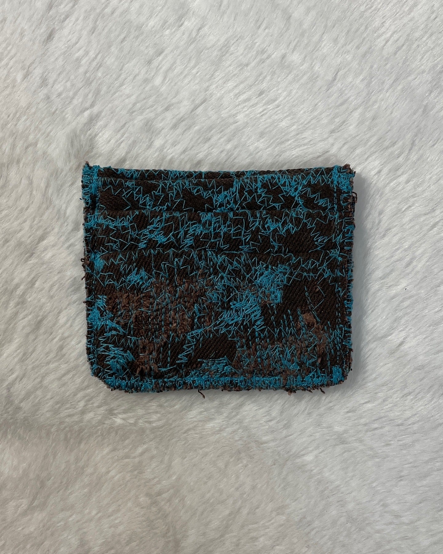 Electric denim cardholder