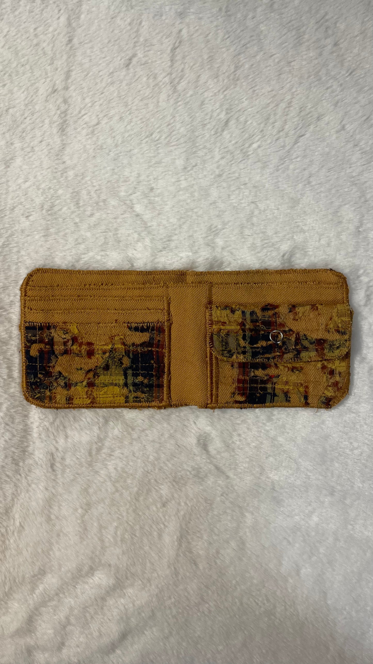 Yellow flannel wallet