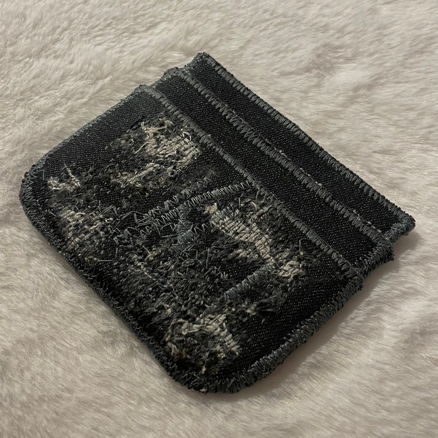 Sliver denim cardholder