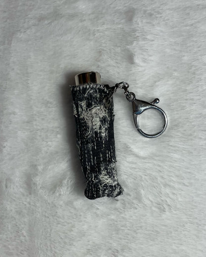 Navy denim cardholder