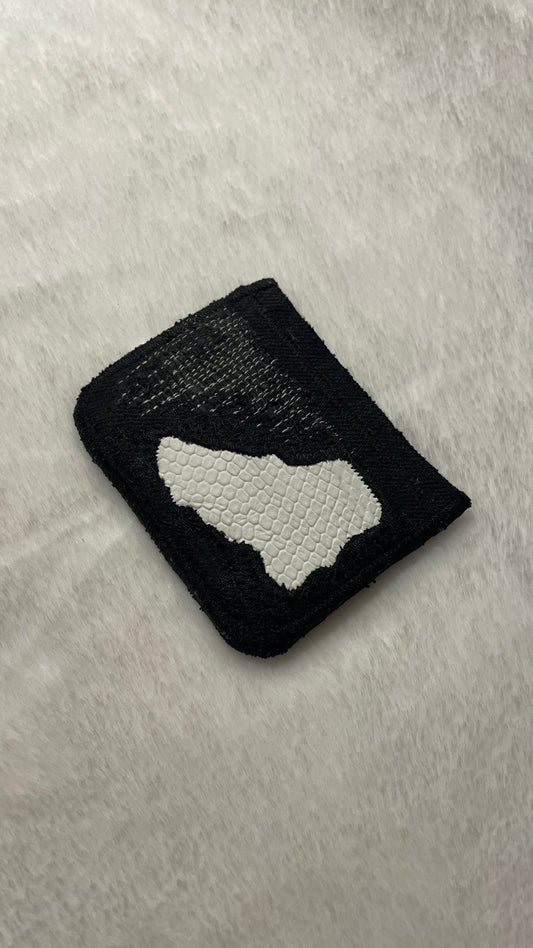 Black and white cardholder