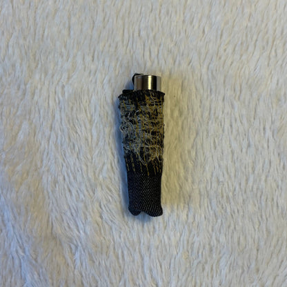 Gold stitches denim lighter sleeve