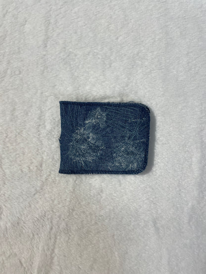 Blue denim wallet