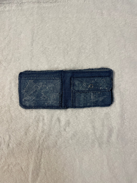 Blue denim wallet