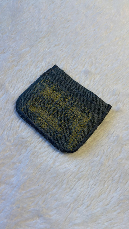 Blue gold stitches denim cardholder
