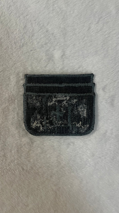 Sliver denim cardholder