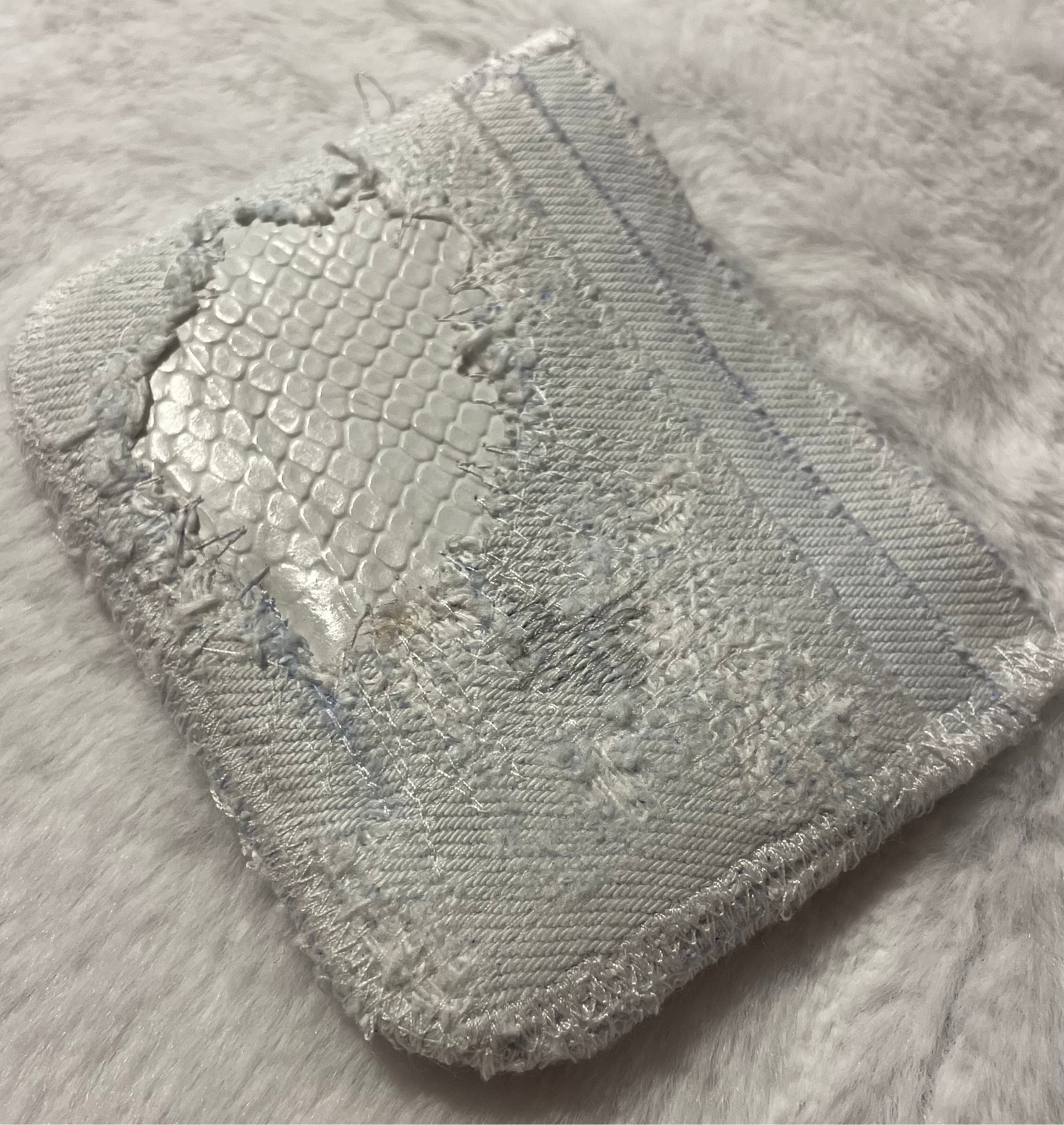 White hybrid cardholder