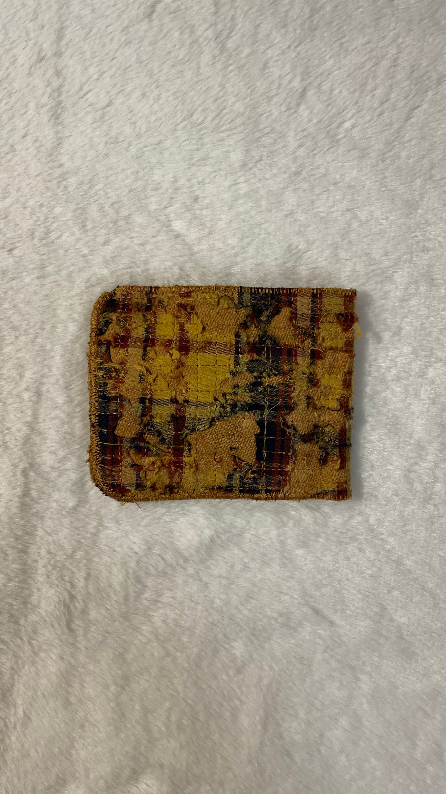 Yellow flannel wallet