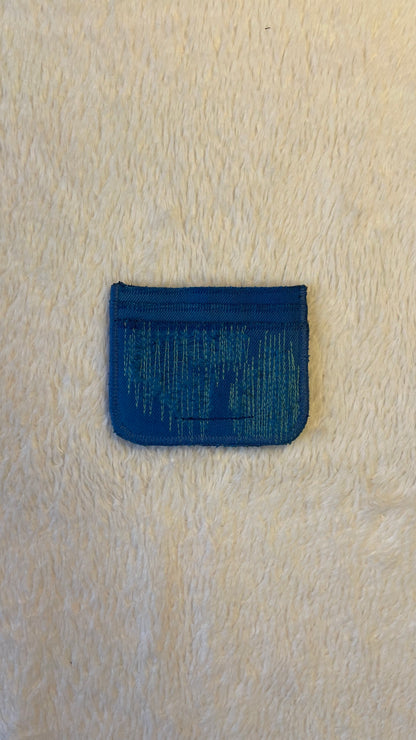 Blue denim cardholder