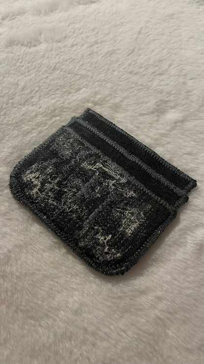 Sliver denim cardholder