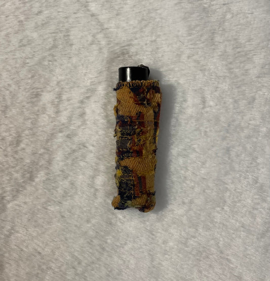 Yellow flannel lighter sleeve