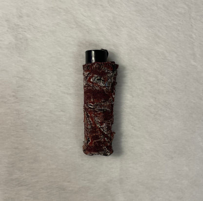 Slashed denim lighter sleeve