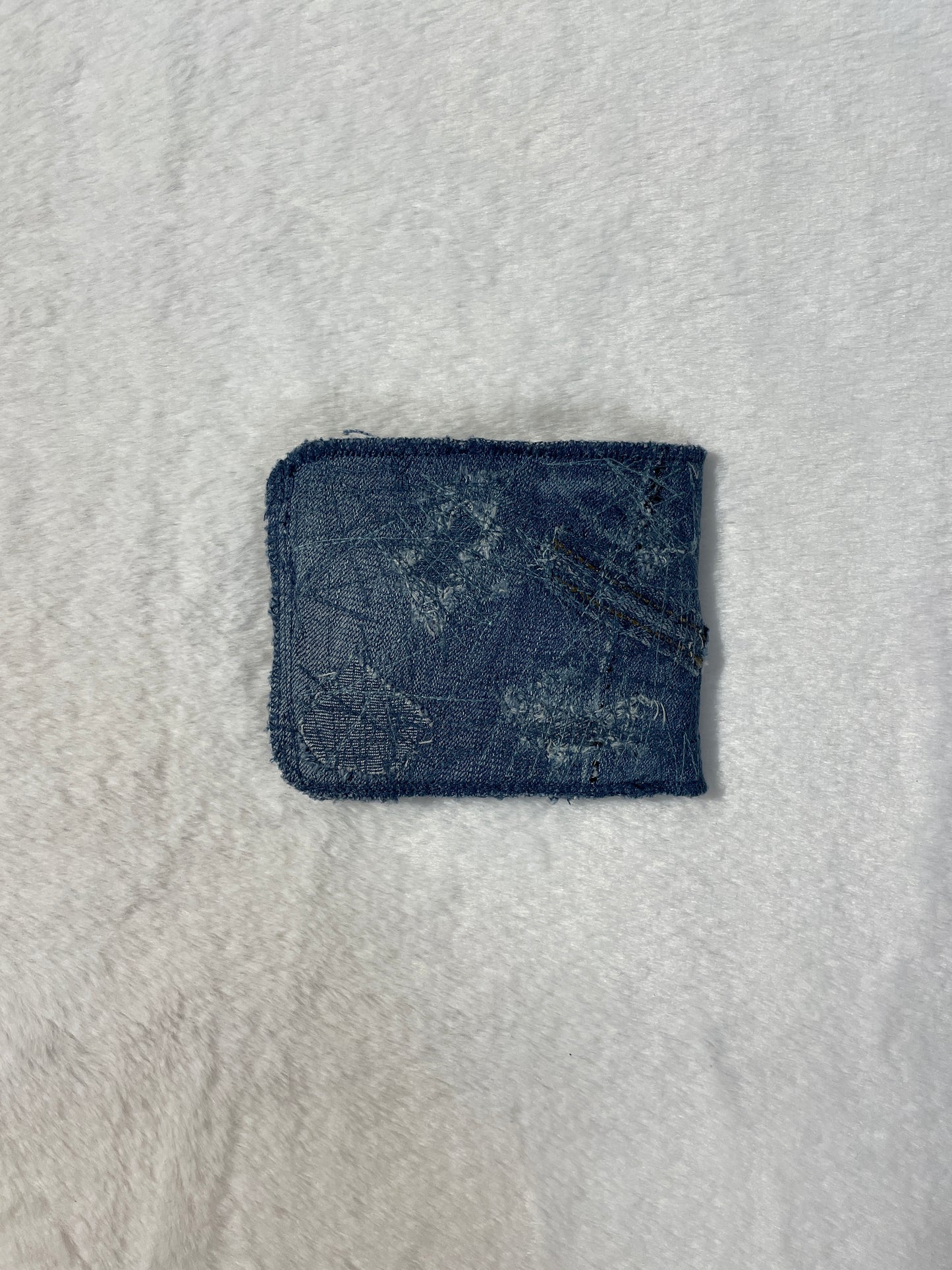 Blue denim wallet