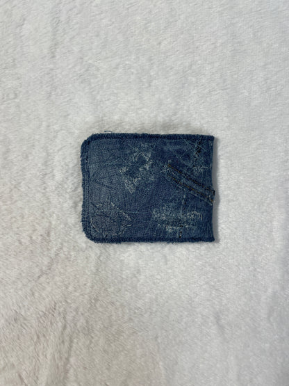 Blue denim wallet