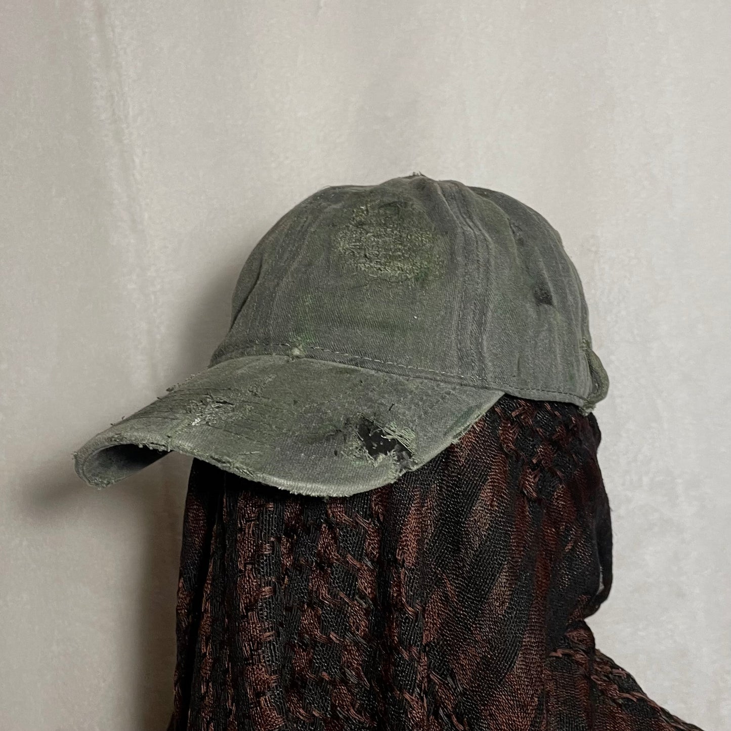 Green denim hat