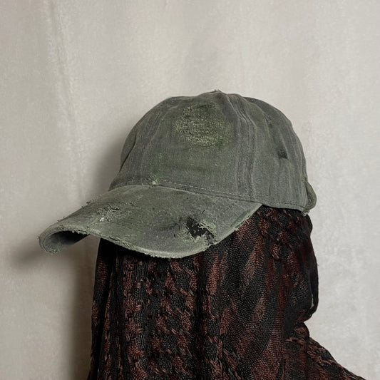 Green denim hat