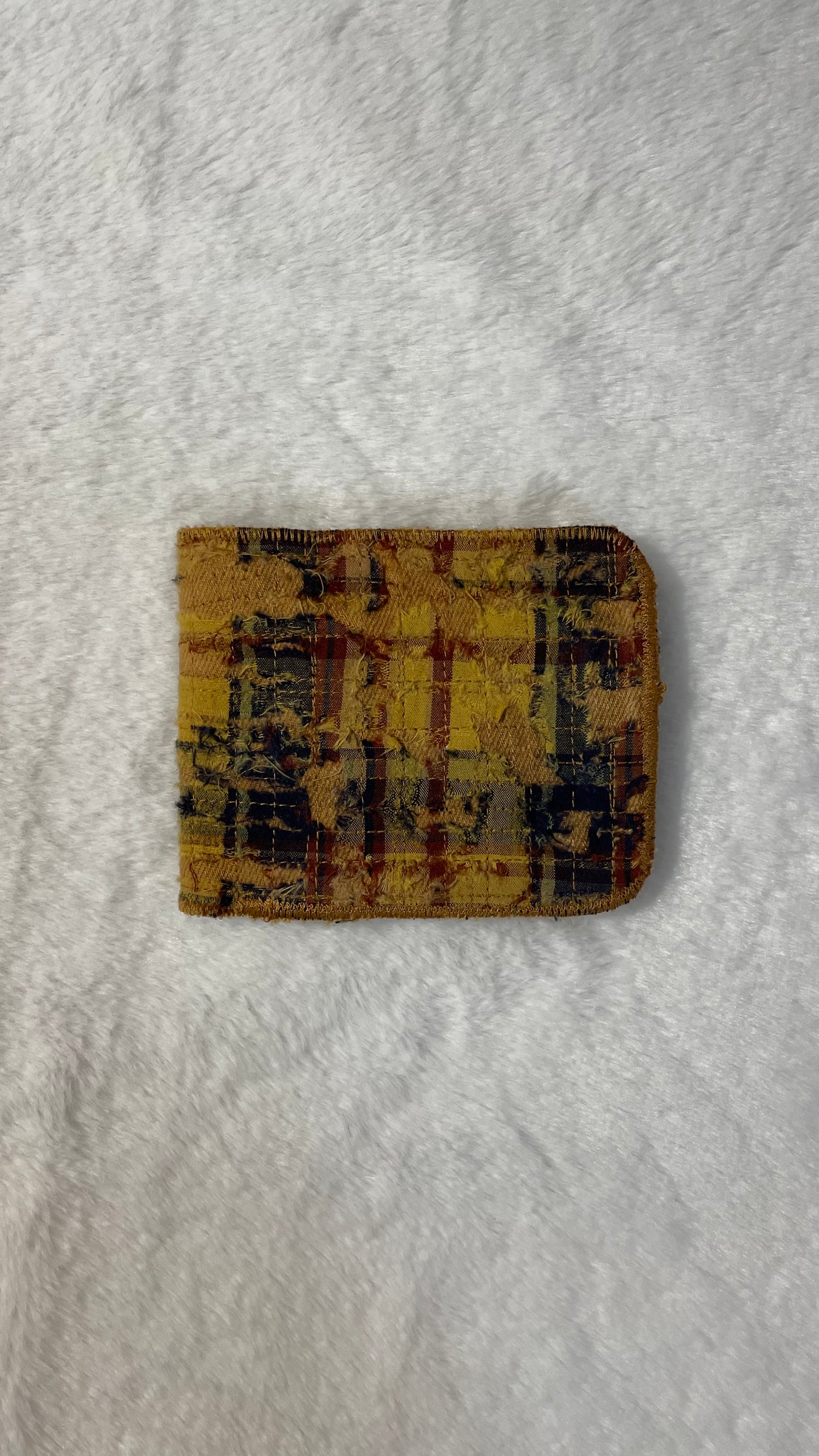 Yellow flannel wallet