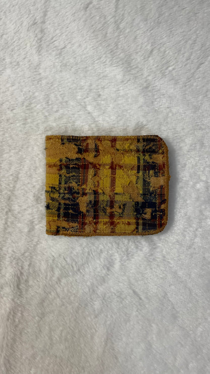 Yellow flannel wallet