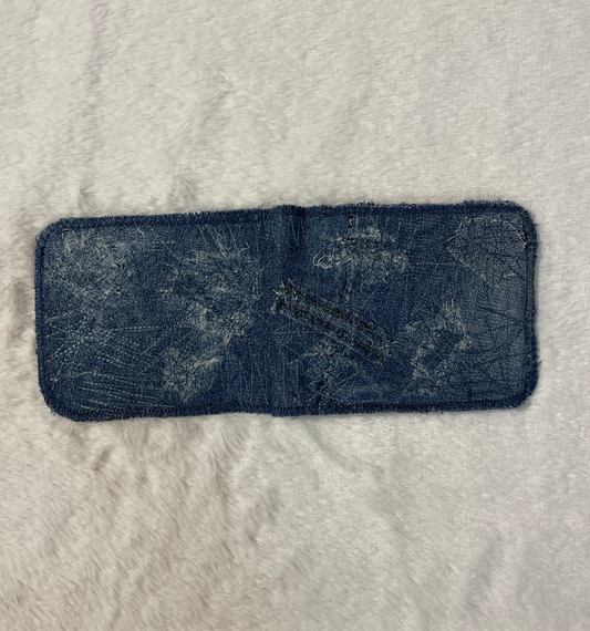 Blue denim wallet