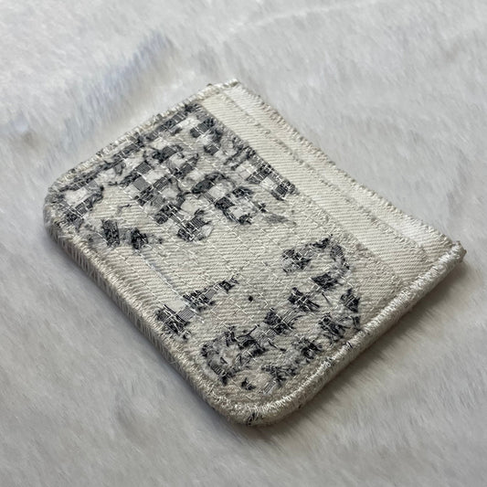 White denim cardholder
