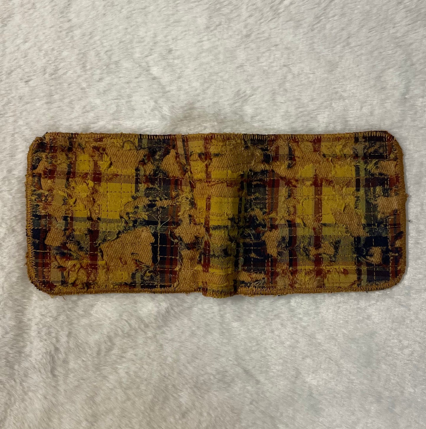 Yellow flannel wallet