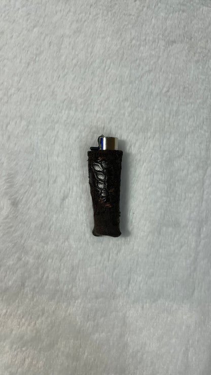 Brown lighter sleeve