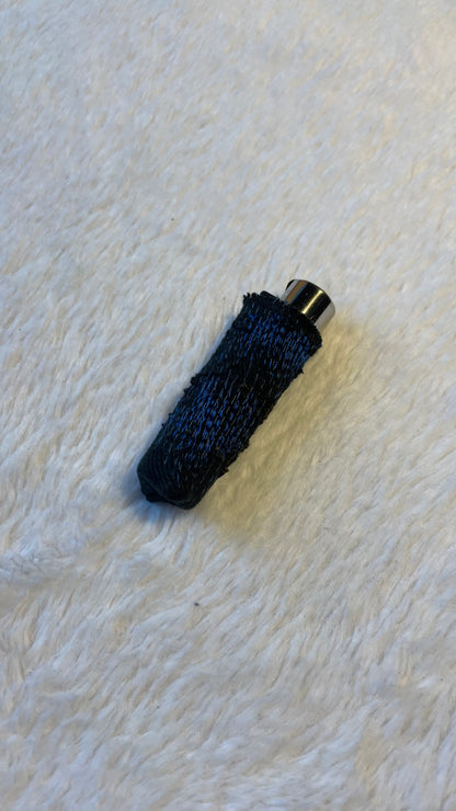 Blue stitches denim lighter sleeve