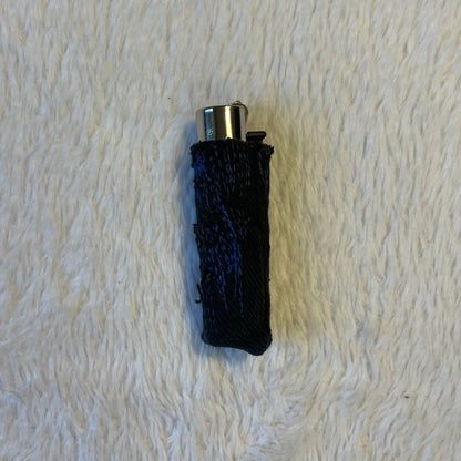 Blue stitches denim lighter sleeve